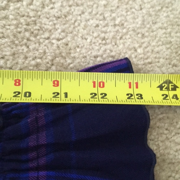 ⚡️$10⚡️Sanctuary | Purple/Blue Plaid Flannel Ruffled-Cuff Top - Picture 16 of 16